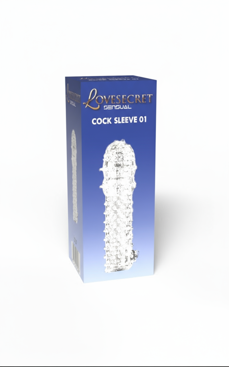 Lovesecret Sensual – LS37 – Cock Sleeve 01 – Transparante Penis Sleeve Ribbel – 12,5 cm