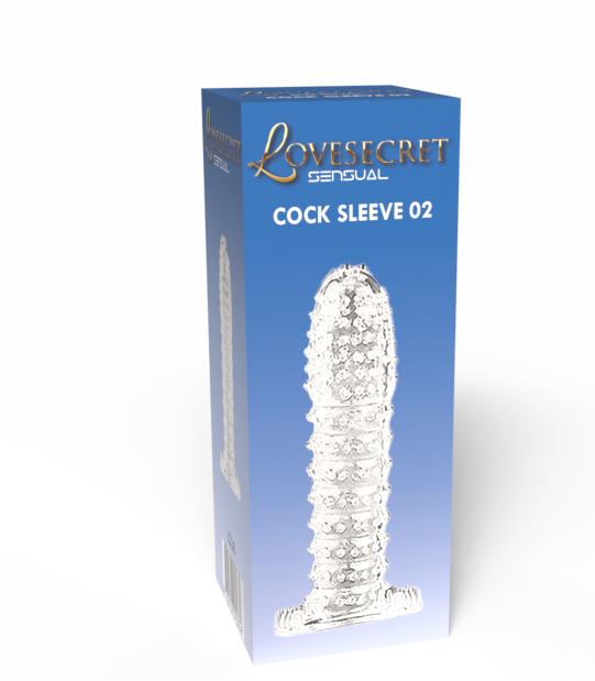 Lovesecret Sensual – LS38 – Cock Sleeve 02 – Transparante Penis Sleeve Ribbel – 12,5 cm