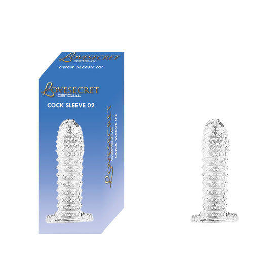 Lovesecret Sensual – LS38 – Cock Sleeve 02 – Transparante Penis Sleeve Ribbel – 12,5 cm