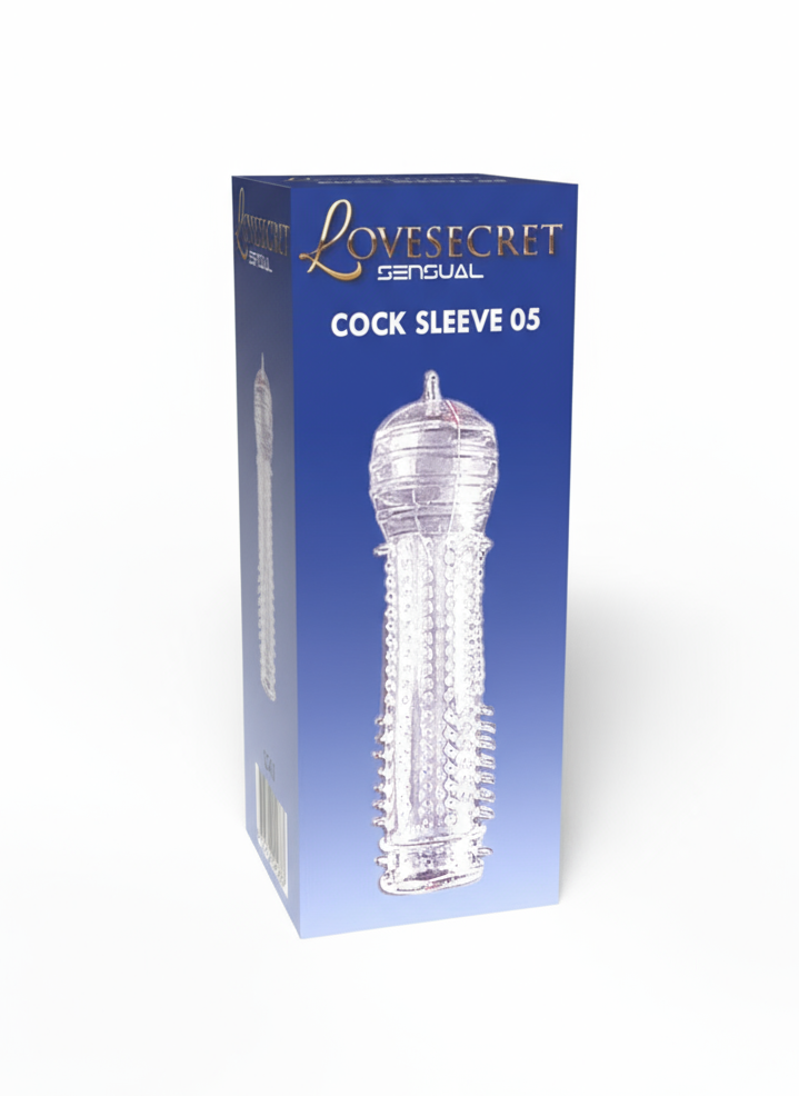 Lovesecret Sensual – LS41 Cock Sleeve 05 – Transparante Penis Sleeve met Ribbels & Dots