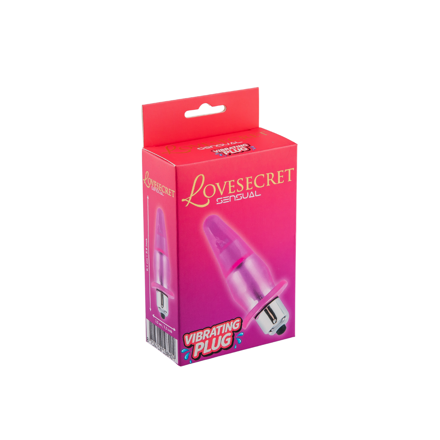 Compacte Vibrerende Anaalplug met Veiligheidsbasis – Pink