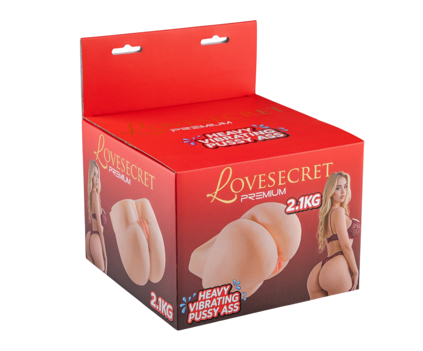 Verzwaard Vibrerende Masturbator met Realistische Pussy & Ass – 2,1 kg