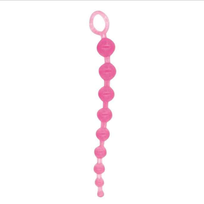Lovesecret Sensual LS25 Anal Beads Roze – 30 cm – Flexibele Silicone Anaalketting – Max Ø 3,5 cm – Voor Beginners & Gevorderden
