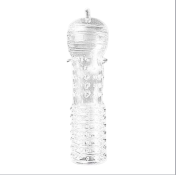 Lovesecret Sensual – LS41 Cock Sleeve 05 – Transparante Penis Sleeve met Ribbels & Dots