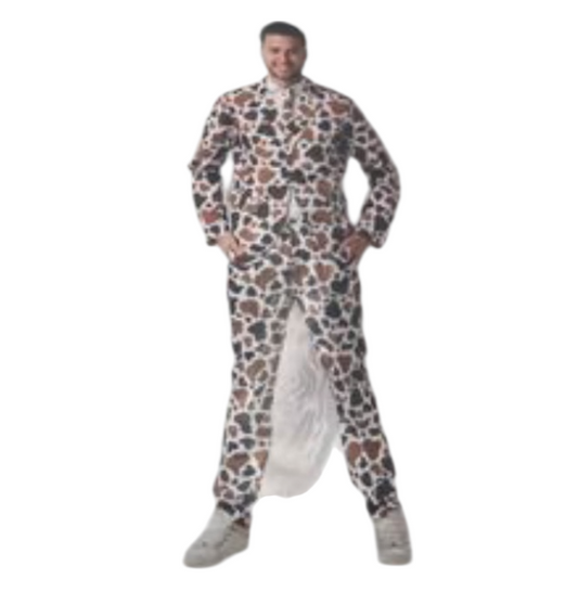 Kinky Power Suit – Blazer, Broek & Stropdas in Ondeugende Koeienprint