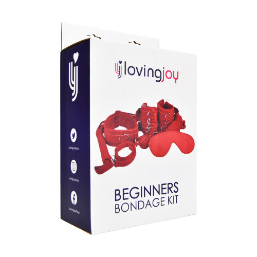 Loving Joy - Bondage Set Red - N11588 - 8 Pieces Bondage Set - BDSM Bondagebox