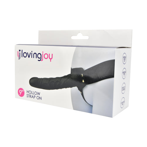 Loving Joy  Big Size 9 Inch Hollow Silicone Strap On - Length 22,8 CM