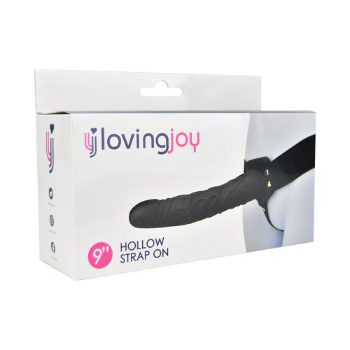 Loving Joy  Big Size 9 Inch Hollow Silicone Strap On - Length 22,8 CM