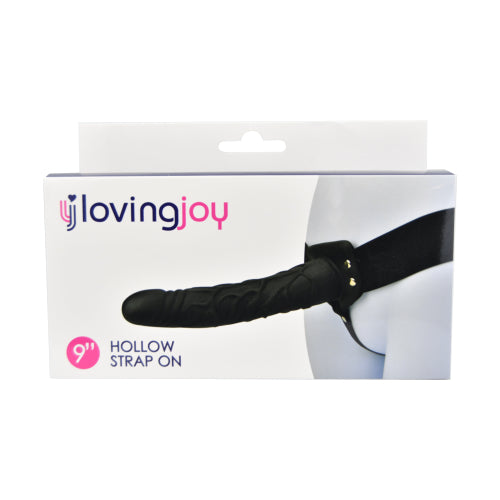 Loving Joy  Big Size 9 Inch Hollow Silicone Strap On - Length 22,8 CM
