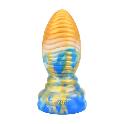 XXLTOYS Dragon Egg Dildo - N11769- Multi Colour Dildo Gold / Blue / White Dildo - Fat Dia - Lenght 16,5 CM