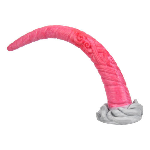 XXLTOYS Eenhoorn Dildo - N11774 - XXL roze/grijze Dildo - Enorme Lengte 46 CM