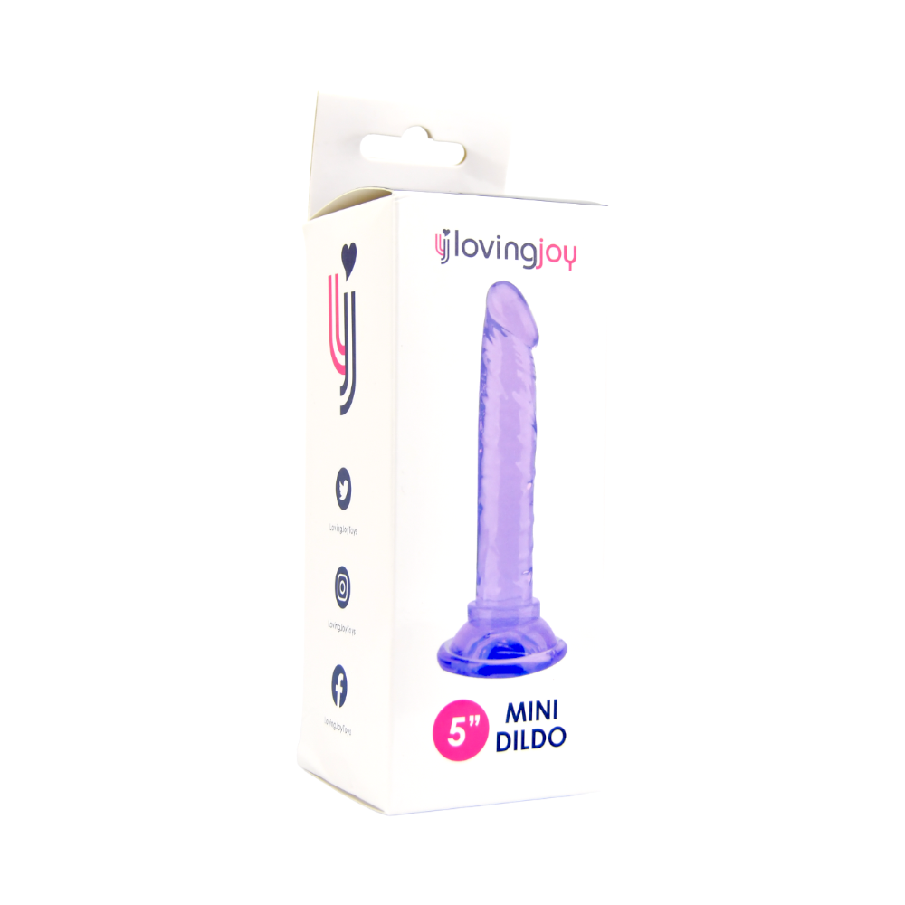 Realistic Mini Dildo 5 Inch / 12 Cm Insertable Purple - Length 15 CM  dia 2,5 cm - N11937