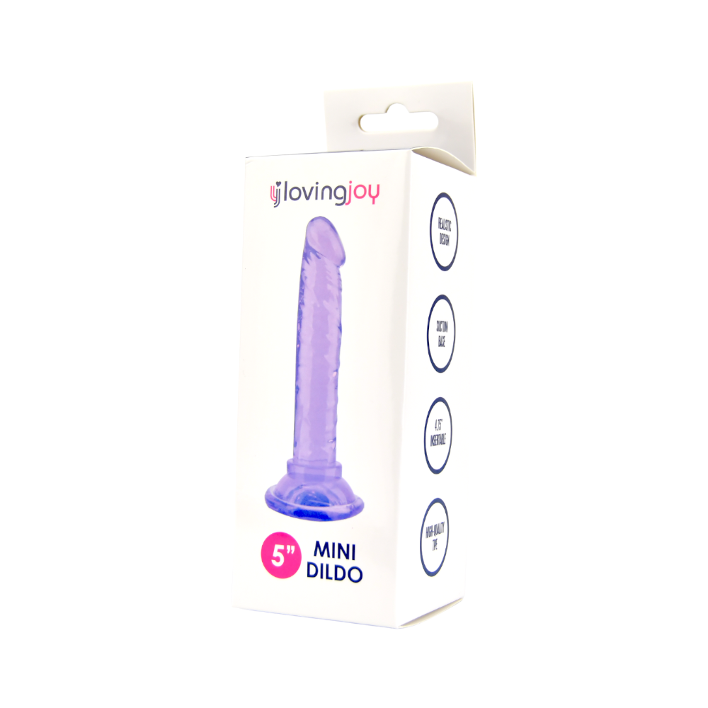 Realistic Mini Dildo 5 Inch / 12 Cm Insertable Purple - Length 15 CM  dia 2,5 cm - N11937