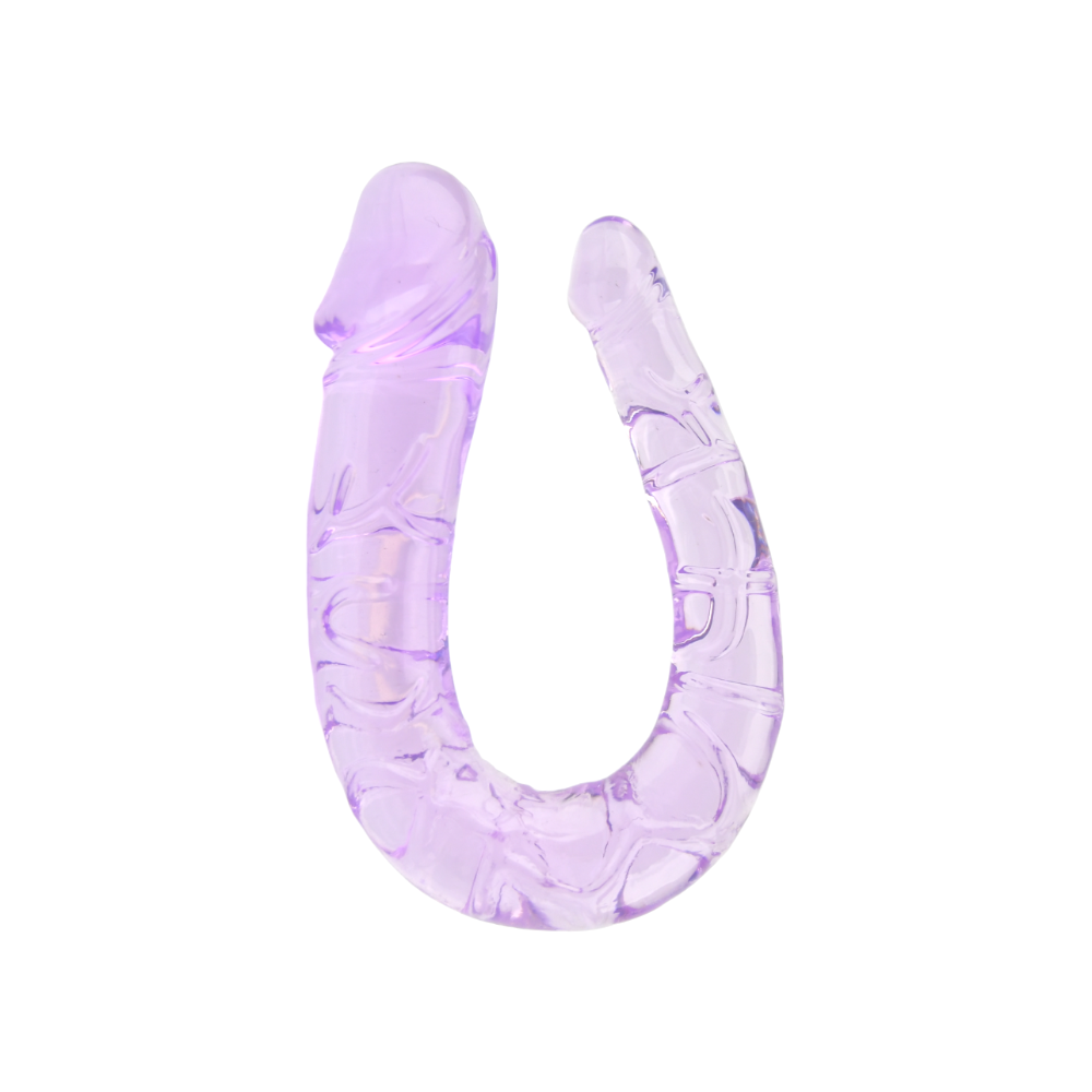 Dubbel Dildo Jelly Paars - 28 CM - N11952