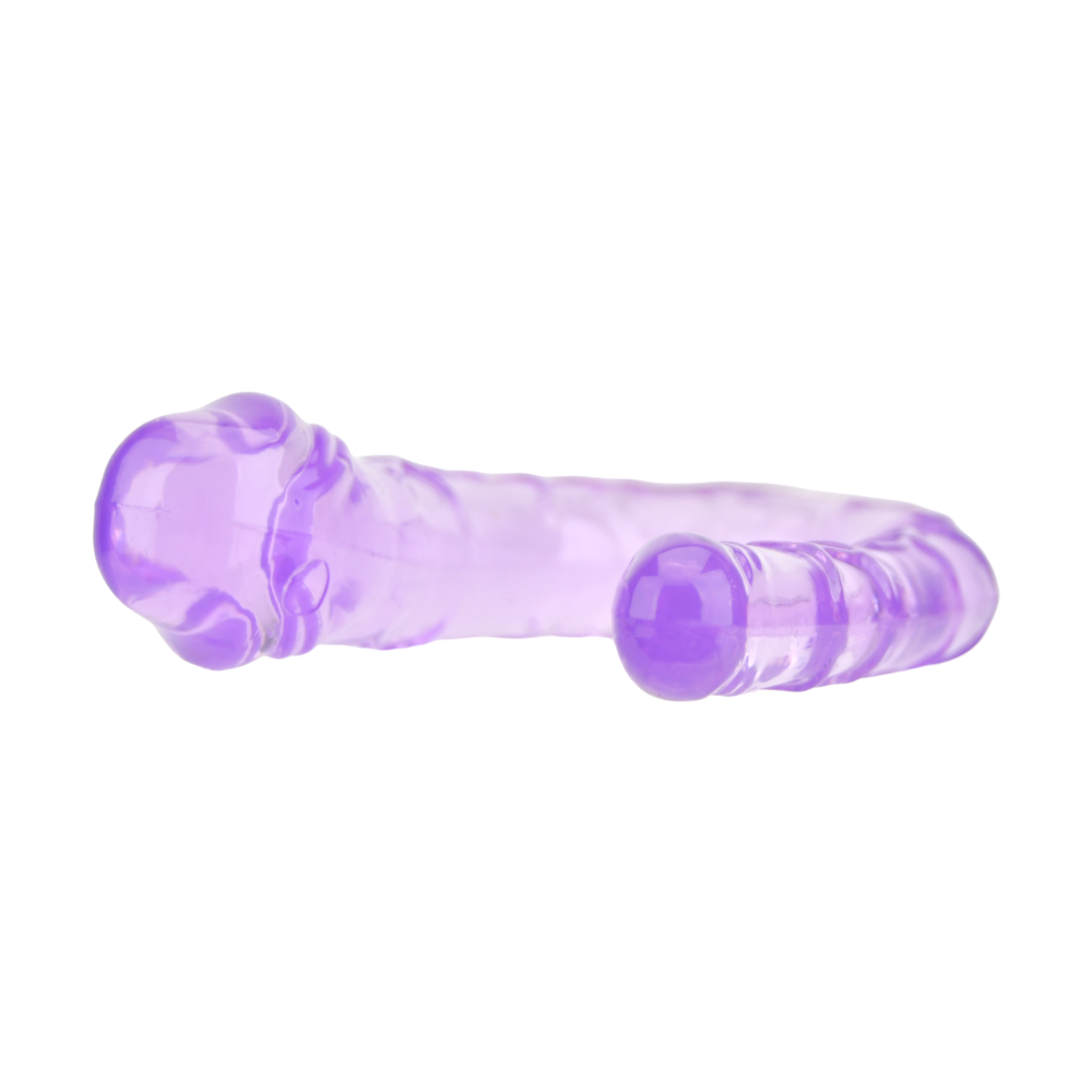 Dubbel Dildo Jelly Paars - 28 CM - N11952