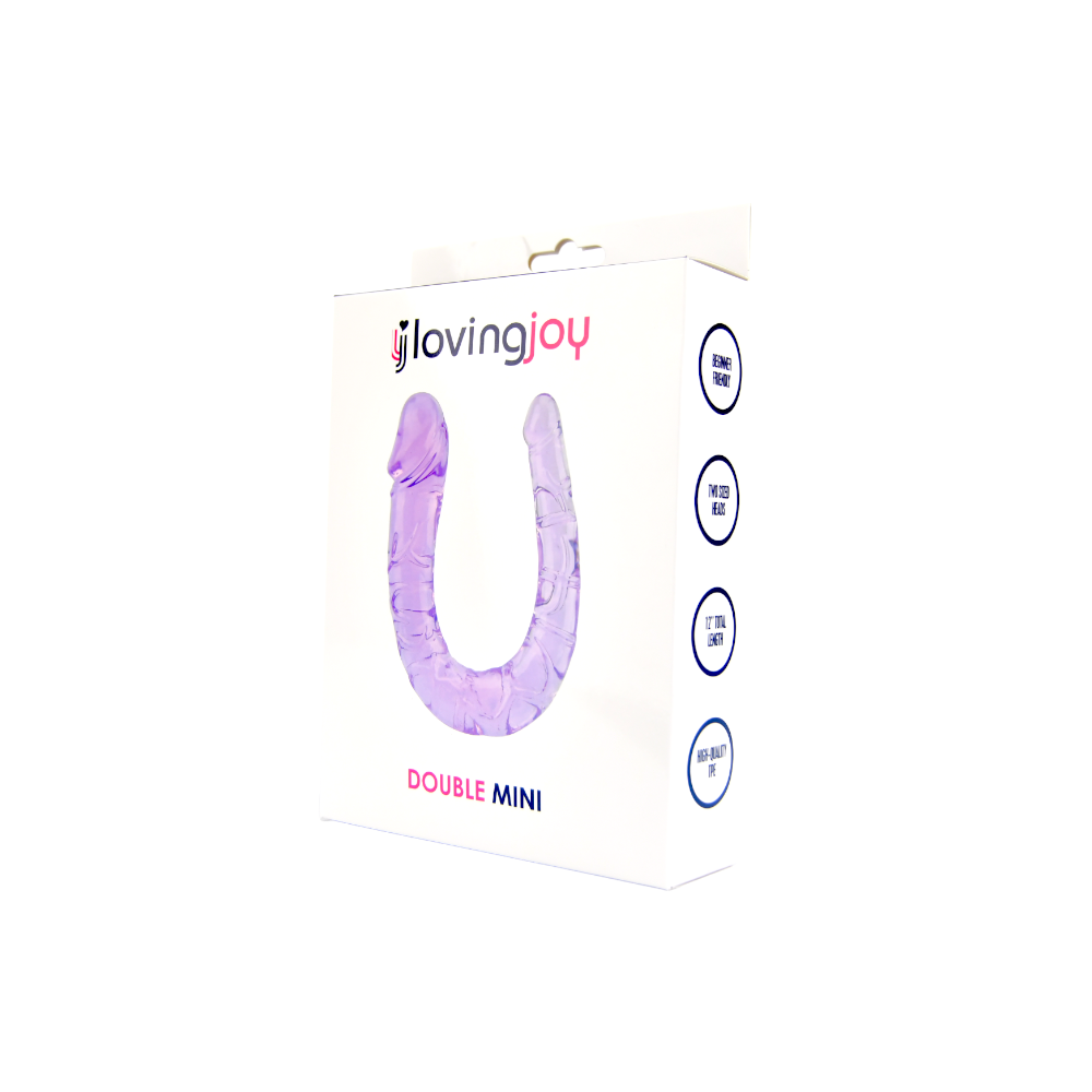 Dubbel Dildo Jelly Paars - 28 CM - N11952