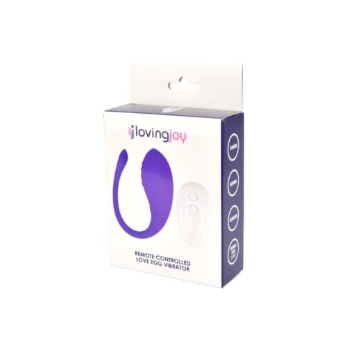 Remote Control Vibrating Love Egg - USB - Purple - N12022