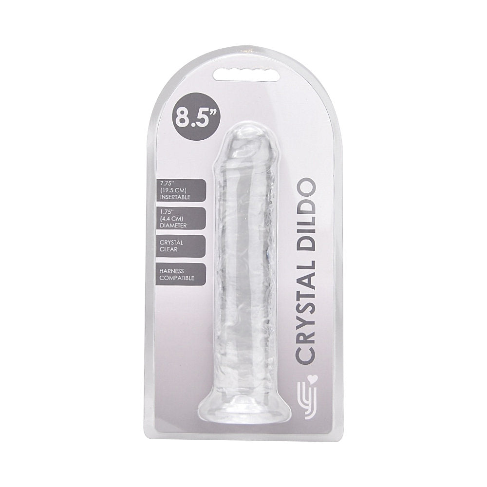 8.5 Inch Insertable Clear Realistic Dildo With Suction Cup - 21,5 CM - N12184