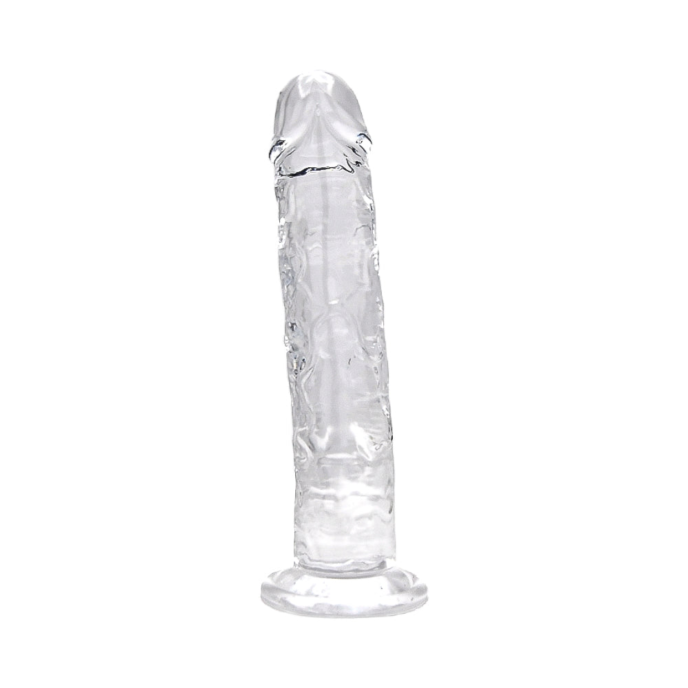 9.5 Inch Insertable Clear Realistic Dildo With Suction Cup - 25,5 CM - N12185