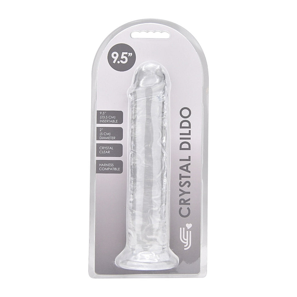 9.5 Inch Insertable Clear Realistic Dildo With Suction Cup - 25,5 CM - N12185