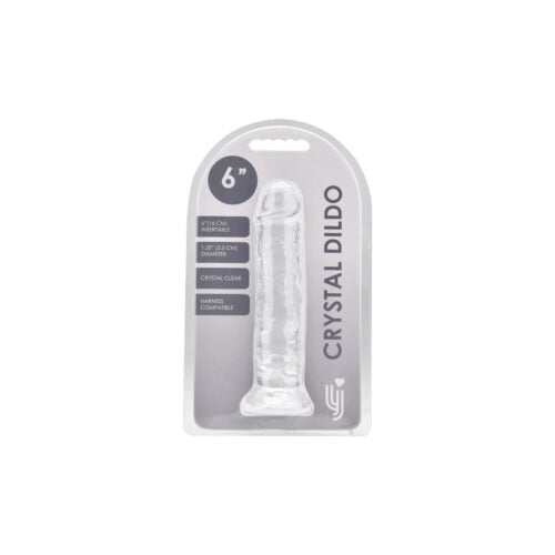 Loving Joy - 6 Inch Insertable Clear Realistic Dildo With Suction Cup - 18 CM - N12304