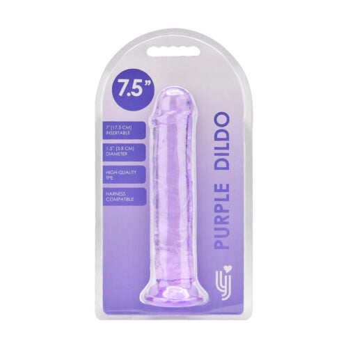 Loving Joy - 7.5 Inch Purple Realistic Dildo With Suction Cup - 20 CM - N12306