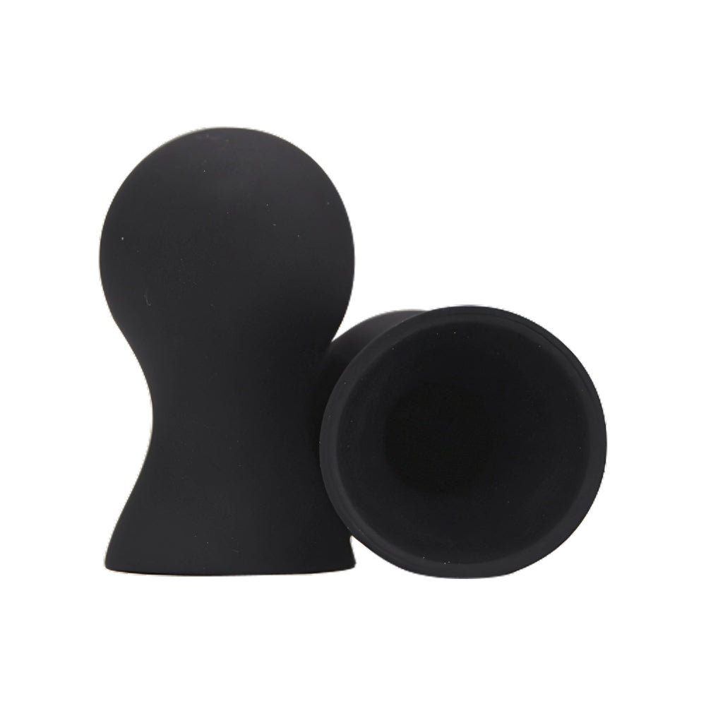 Bound To Play - Nipple Suckers Silicone Black 2 Pack - N12455