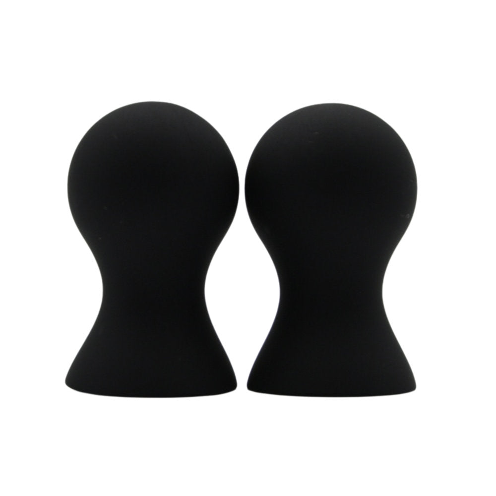 Bound To Play - Nipple Suckers Silicone Black 2 Pack - N12455
