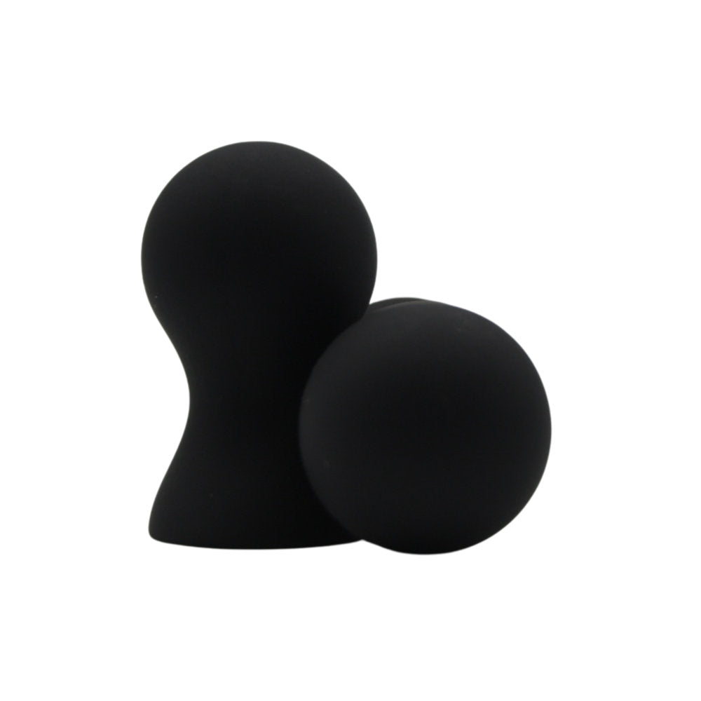 Bound To Play - Nipple Suckers Silicone Black 2 Pack - N12455