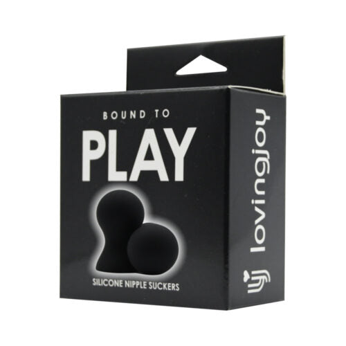 Bound To Play - Nipple Suckers Silicone Black 2 Pack - N12455