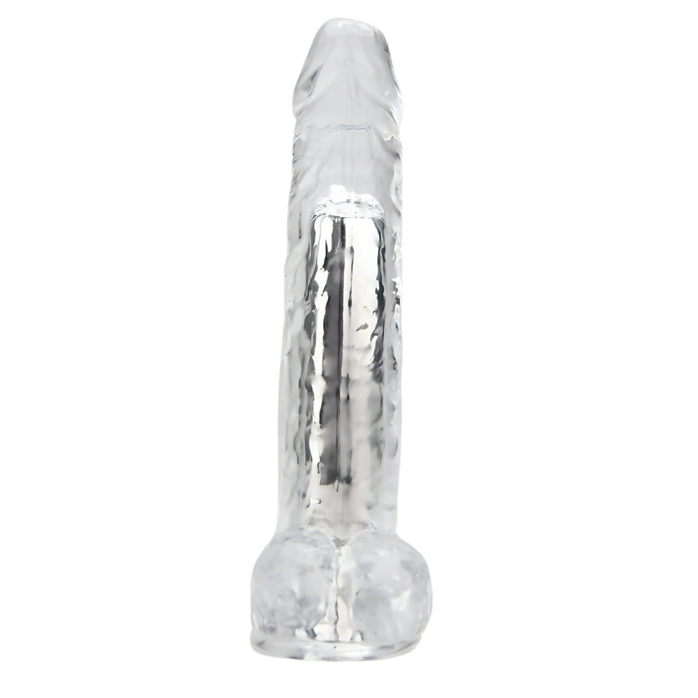 Loving Joy - 9 Inch Remote Vibrating Dildo Clear - Usb Rechargeable