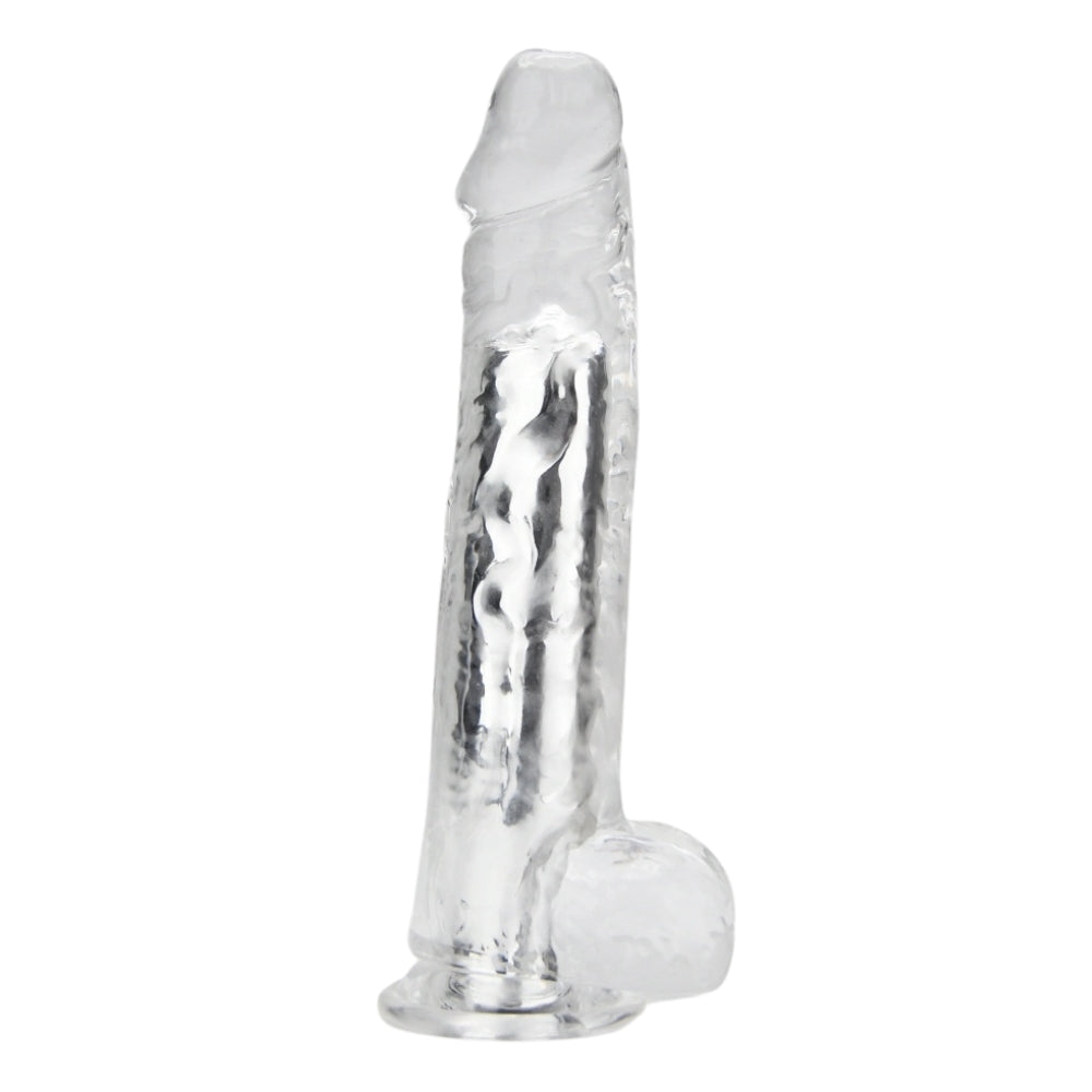 Loving Joy - 9 Inch Remote Vibrating Dildo Clear - Usb Rechargeable