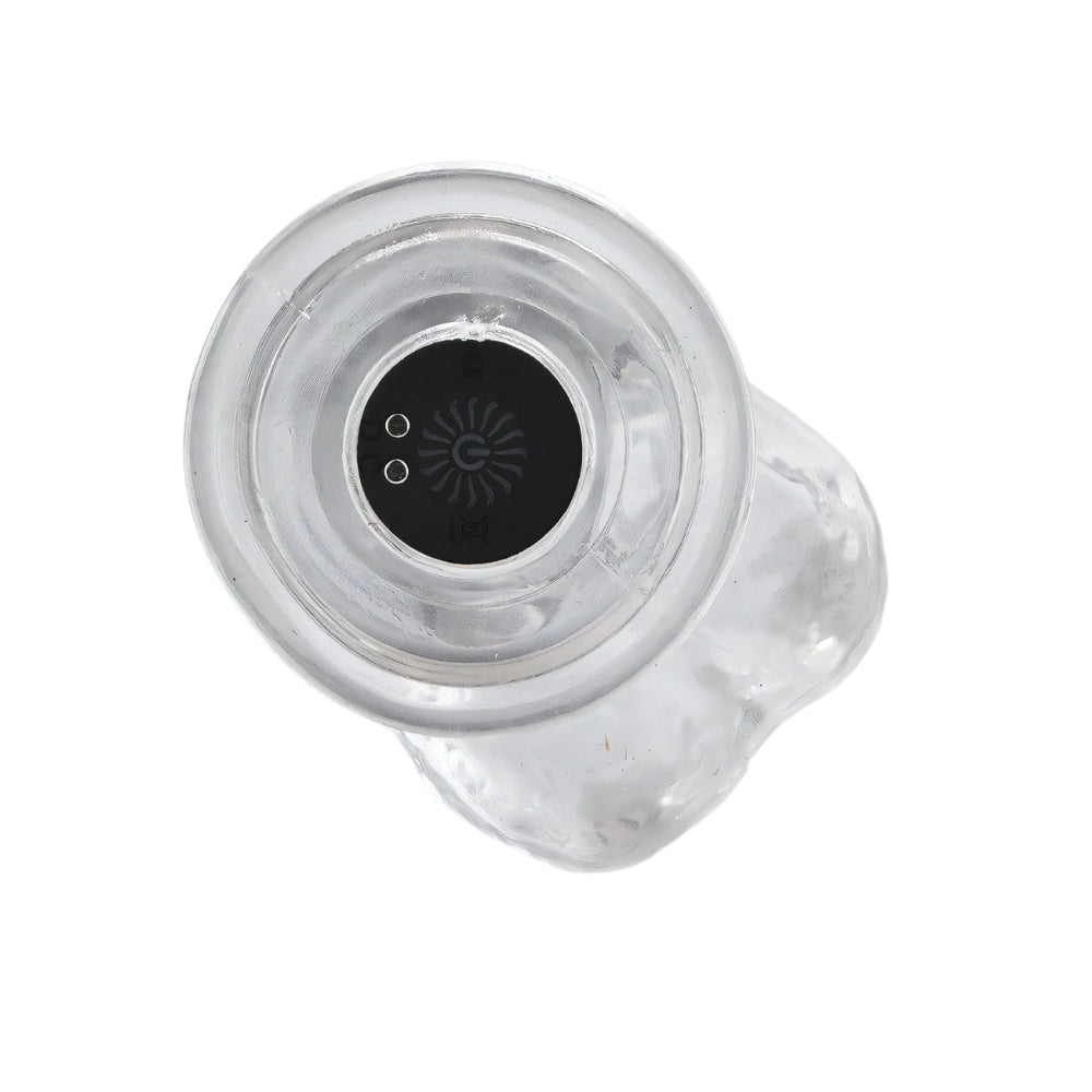 Loving Joy - 9 Inch Remote Vibrating Dildo Clear - Usb Rechargeable