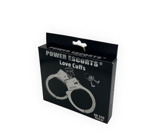 Power Escort Metal Hand cuffs - Love Cuffs - BR206 Metal