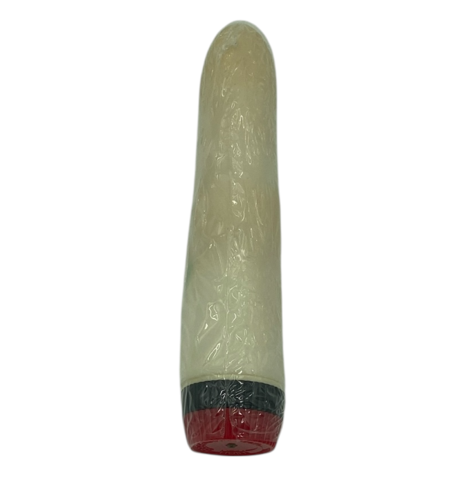 Witte Gladde Realistische Vibrator – 18 cm – Werkt op 2 AA-batterijen – Verpakt in Windowbox