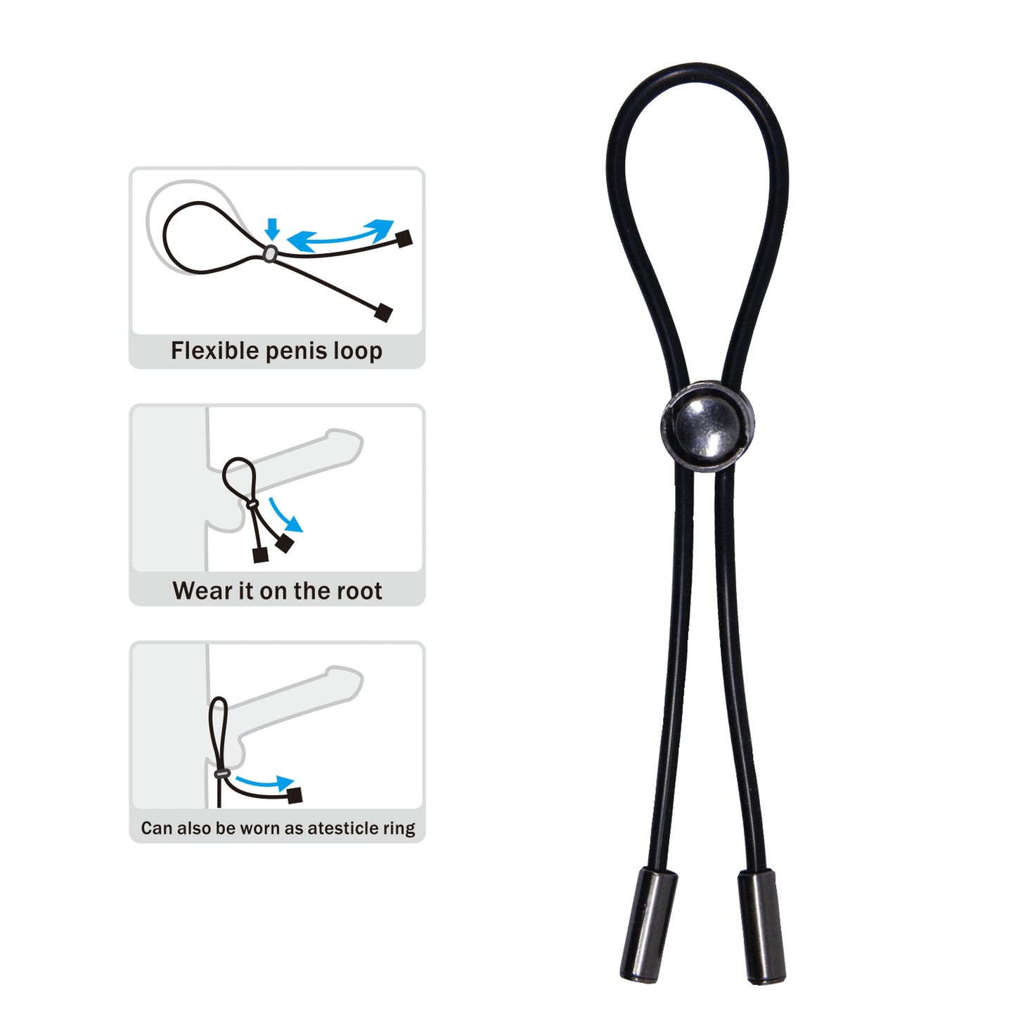 Baile - SM-BL004 - Adjustable Cockring -Delay Magic Ring