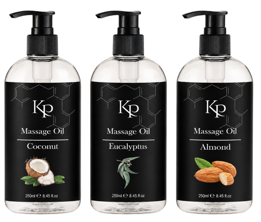 Kinky Pleasure Massageolie 3-Pack 250 ml