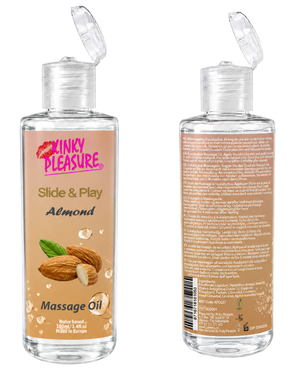 Kinky Pleasure Amandel Massageolie 100 ml