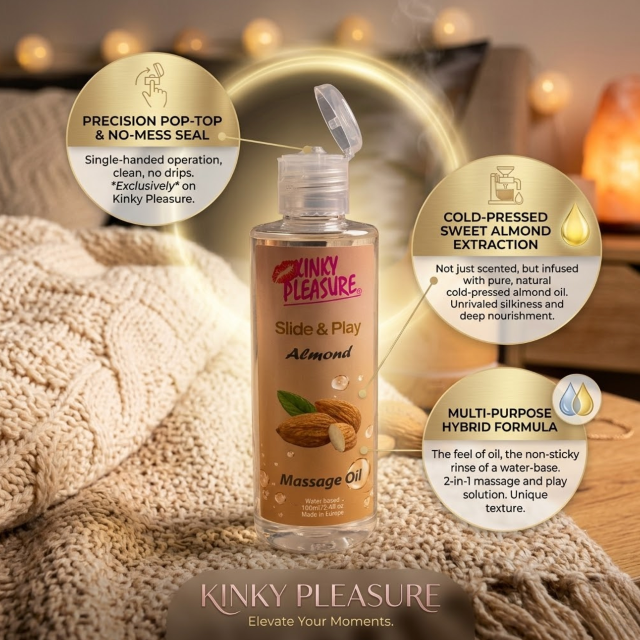 Kinky Pleasure Amandel Massageolie 100 ml