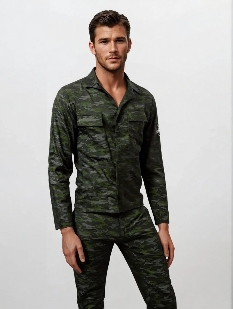 Hot Soldaten Pak Kostuum voor Mannen – Militairen Pak - Sexy Militair Roleplay Outfit – M/L/XL