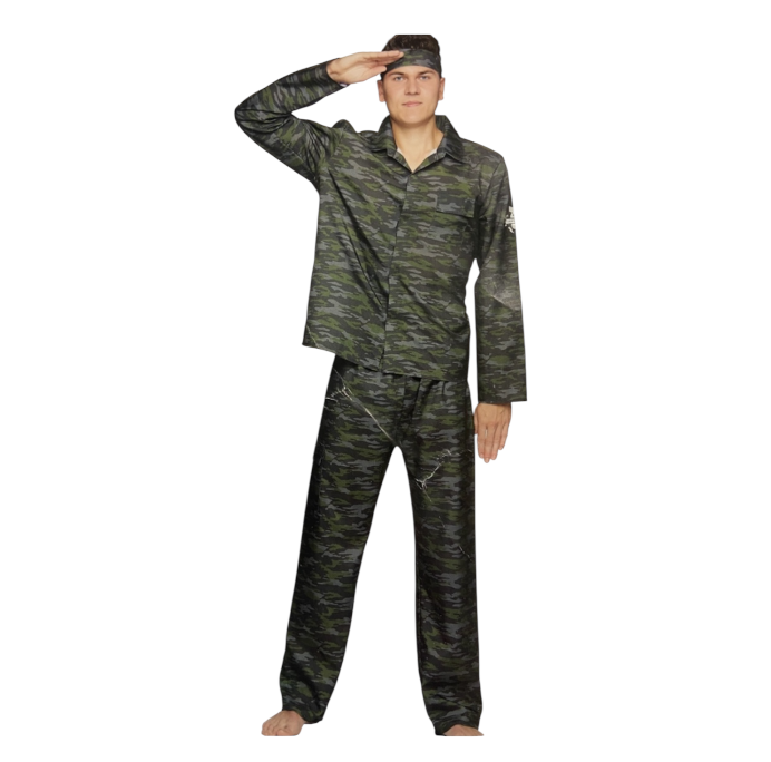 Hot Soldaten Pak Kostuum voor Mannen – Militairen Pak - Sexy Militair Roleplay Outfit – M/L/XL