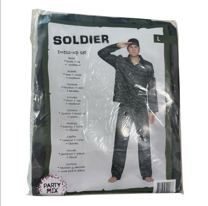Hot Soldaten Pak Kostuum voor Mannen – Militairen Pak - Sexy Militair Roleplay Outfit – M/L/XL