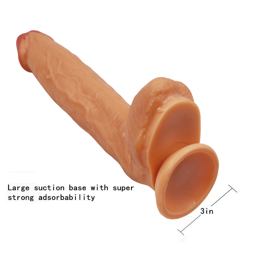 Power Escorts - BR227 FLesh - Monster John XL Mega Realistic Dildo 30 CM / 11,8 Inch