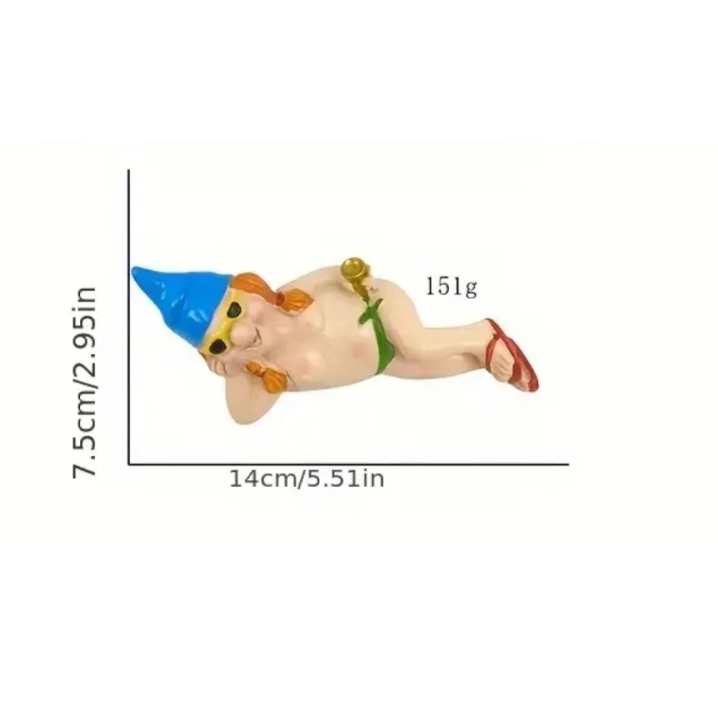 Kinky Pleasure - T117 - Sexy Tuinkabouter Liggend - 2 Modellen