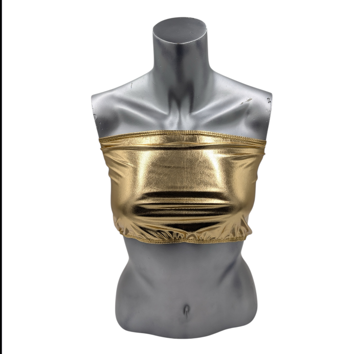 Kinky Glossy Strapless Slim Top Mix 5 Pack - 5 different colours