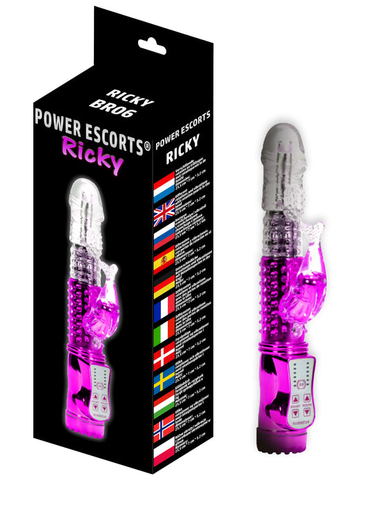 Power Escorts - BR06 - Ricky - G Spot Vibrator - Rabbit Vibrator - Purple