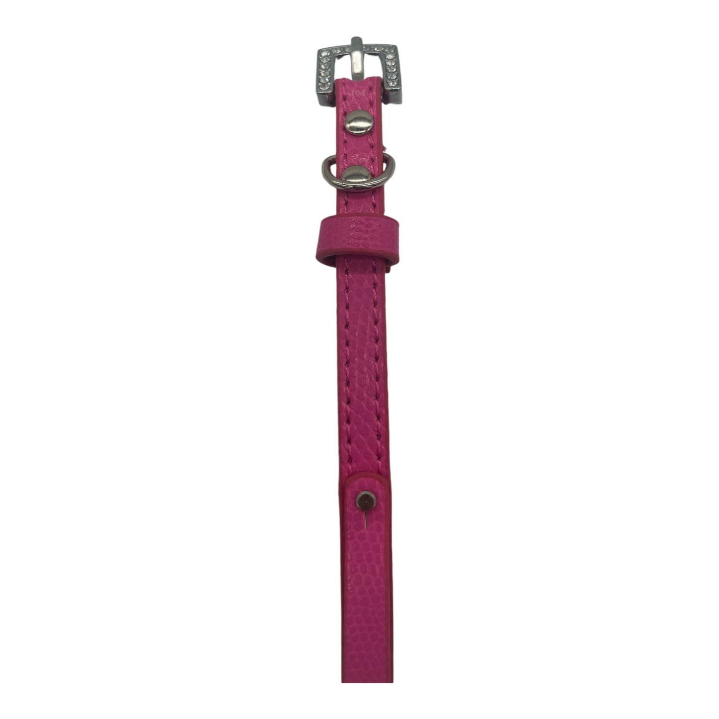 Kattenhalsband / Kleine Hondenhalsband - Roze - Diameter 8 CM - Lengte 30 CM - Breedte 1 CM - Gesp Met Luxe Diamant Look