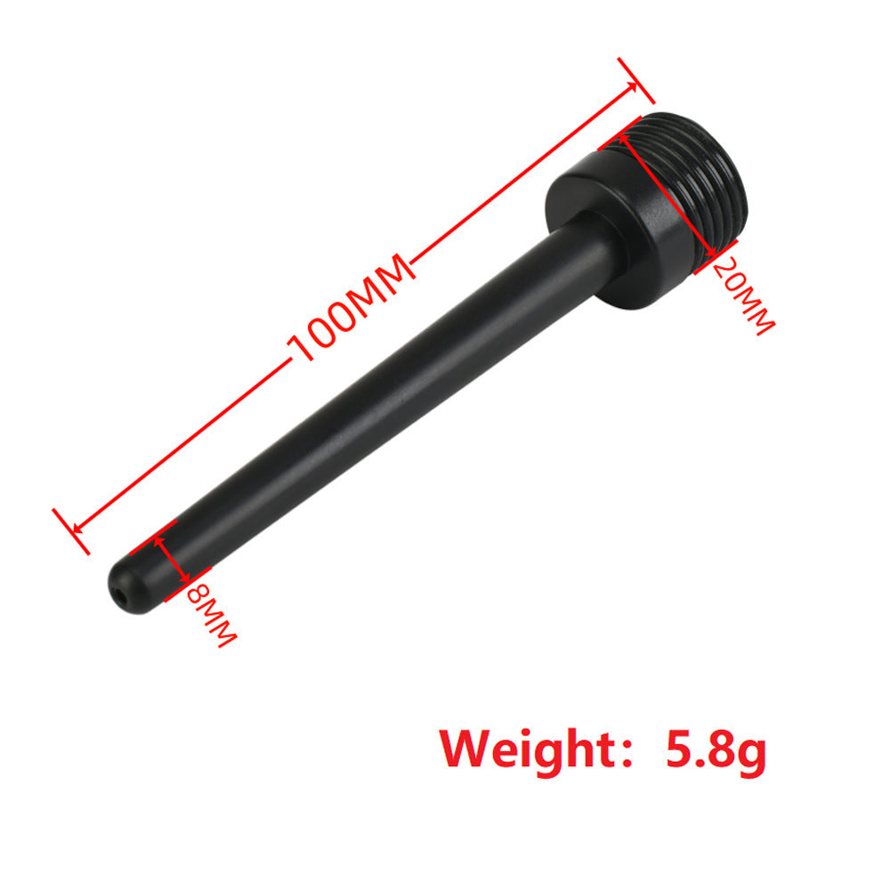 Power Escorts - Travel Anal Cleaner Douche Tube - Zwart - 15 cm
