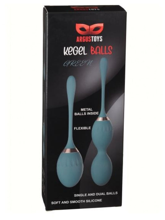 Argus - AT1134 - Gold Plated Luxury Duo Kegel Balls - Green