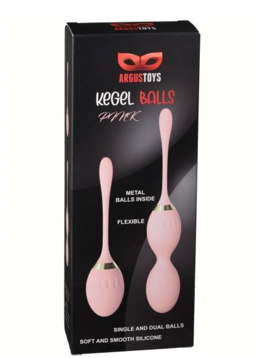 Argus - AT1133 - Gold Plated Luxury Duo Kegel Balls - Pink
